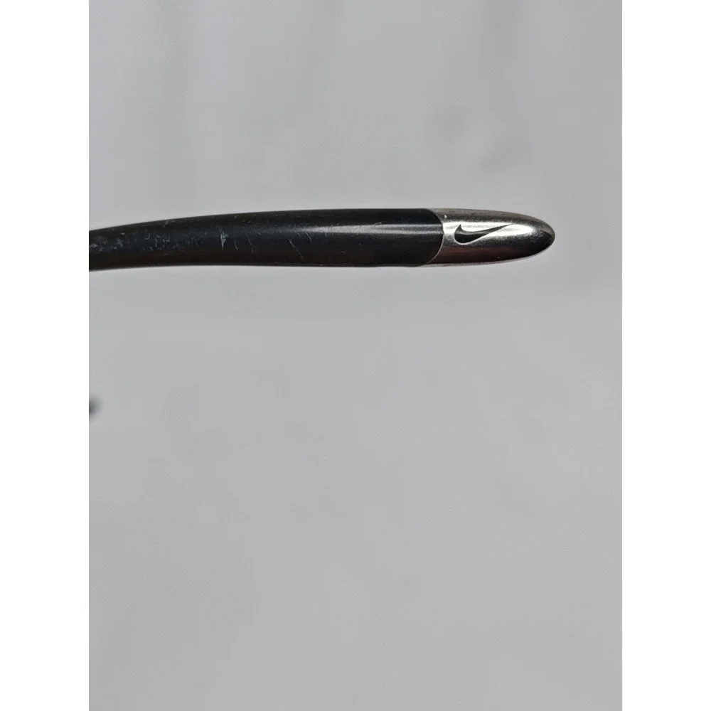 Nike Flexon 4062 001 Black Oval Eyeglass Frames Memory Metal w/ Hard Case